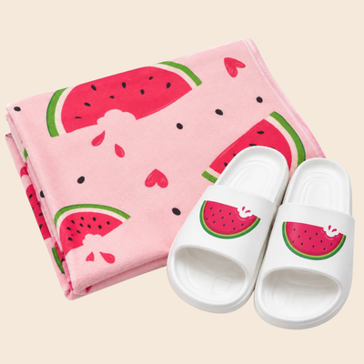 SUMMER MATCH EXCLUSIVE | Set Playero Toallón + MAUI Estampado Sandias