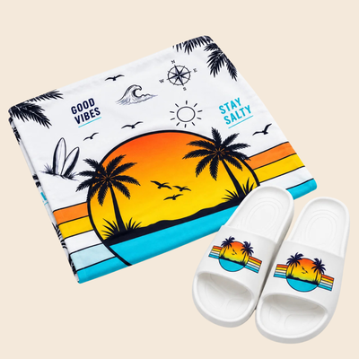 SUMMER MATCH EXCLUSIVE | Set Playero Hombre Toallón + MAUI PRINT PLAYA