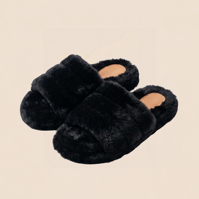 TEDDY SOFT | Pantufla Símil Piel Premium abierta