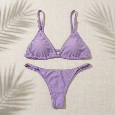 IBIZA | Bikini Triángulo Less Regulable LILA
