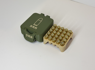 Caja Mini Munición 9mm (25 Cartuchos)