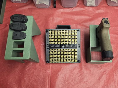 Kit Organizador Modular para Caja Táctica 9mm (Pistola, Cargadores y Munición)