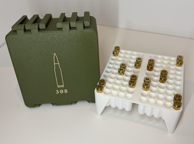 Caja Rígida de Munición Calibre .308 / 7.62x51 (100 Cartuchos)
