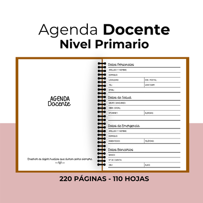 Agenda Docente Nivel Primario (Perpetua) - IMPRIMIBLE