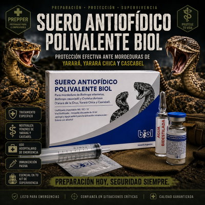 🐍 SUERO ANTIOFÍDICO POLIVALENTE BIOL