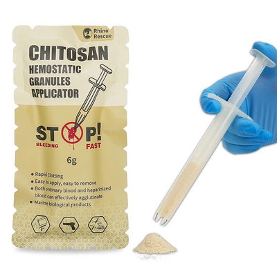 Polvo Hemostático de Quitosán con Aplicador – Rhino Rescue