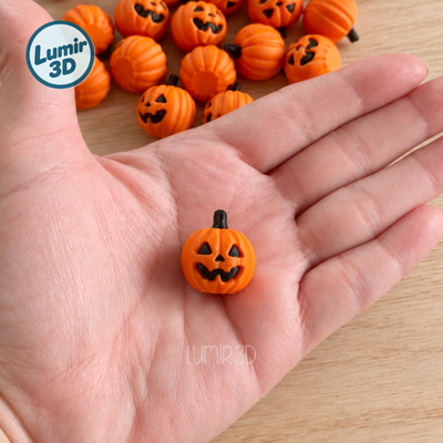 Pack X10 Mini Calabazas Apliques Deco Halloween