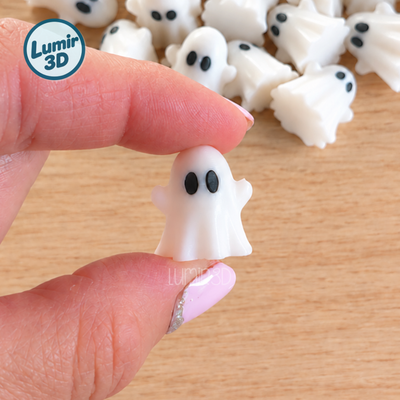 Pack X10 Mini Fantasmas Apliques Deco Halloween
