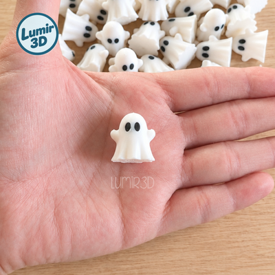 Pack X10 Mini Fantasmas Apliques Deco Halloween