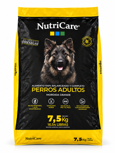 NutriCare Adultos Mordida Grande 7,5kg