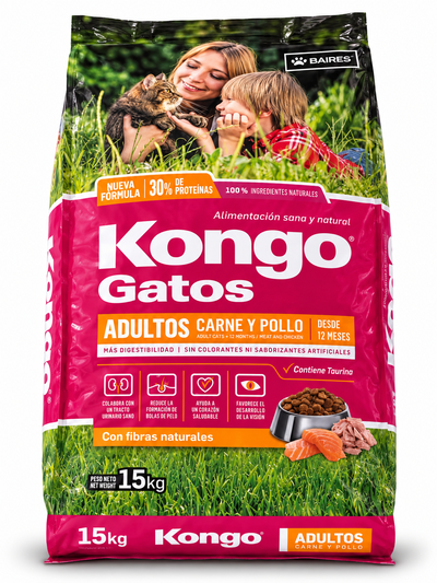 Kongo Adultos Carne y Pollo 15kg