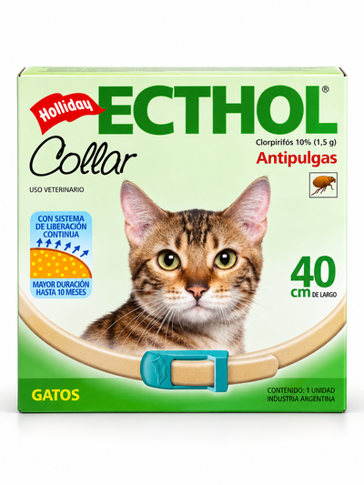 Ecthol Collar Antipulgas Gatos 40 cm