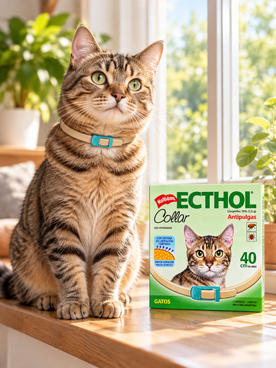 Ecthol Collar Antipulgas Gatos 40 cm
