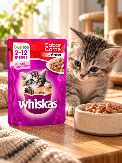Whiskas Gatitos - Carne en Salsa