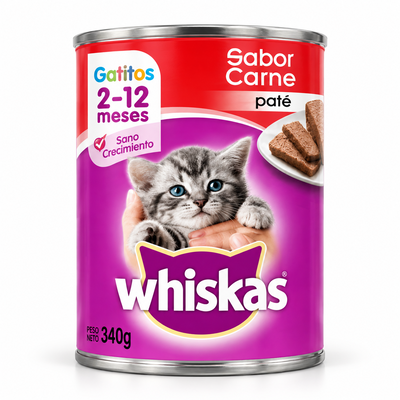 Whiskas Gatitos - Paté Sabor Carne