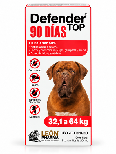 Defender TOP 90 Perros 32,1-64 kg — 90 días
