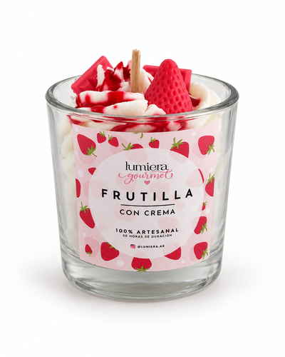 Frutilla con crema