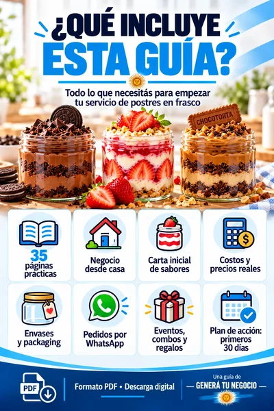 Postres en Frasco desde Casa