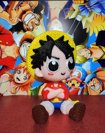 Luffy de One Piece estilo Crochet