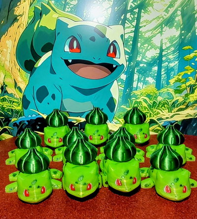 Muñeco Flexi Bulbasaur de linea pokemon