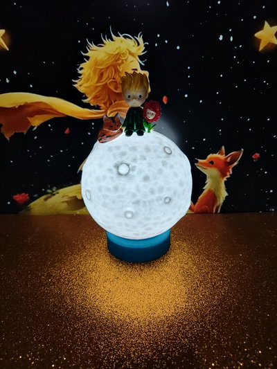 Lampara Velador Principito Luz Led USB 
