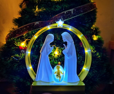 Pesebre Con Luz Led