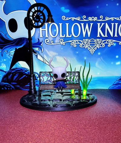 Diorama Figura Caballero Hollow Knight Con Luz