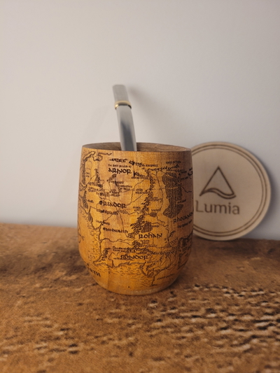 Mate de Madera Tierra Media 