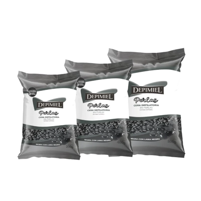 Cera Depilatoria Perlas Negra