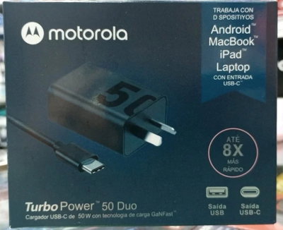 CARGADOR TURBO POWER MOTOROLA 50W