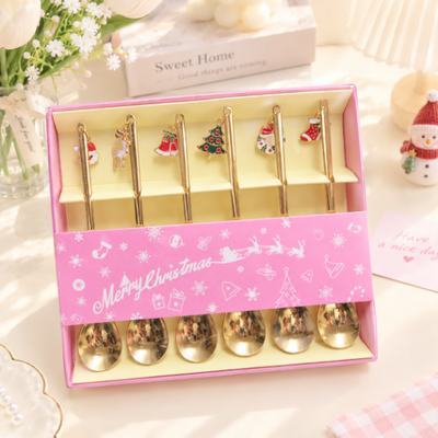 Cucharitas navideñas x 6pcs
