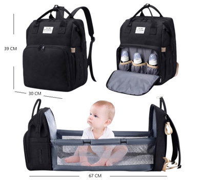 MOCHILA BOLSO MATERNAL C/CAMBIADOR Y CUNA