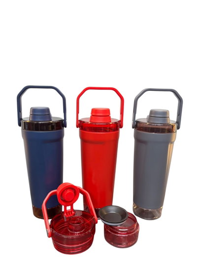 VASO TERMICO FRIO CALOR CON PORTA SUPLEMENTO