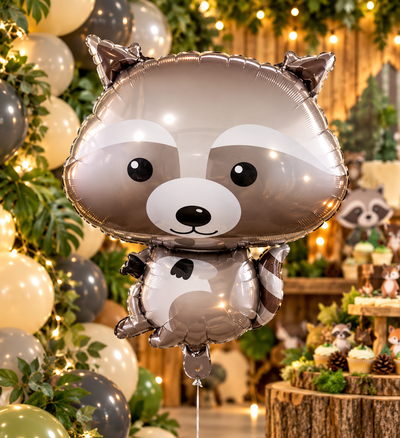 Globo metalizado mapache 48x65