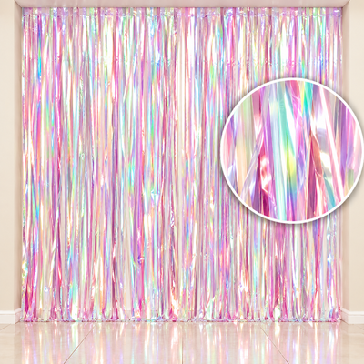 Cortina metalizada irisdiscente 100x200 cm