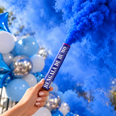 Bengala de humo azul