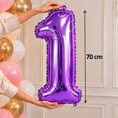 Globo metalizado grande violeta 1