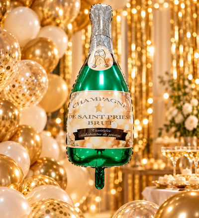 Globo metalizado champagne 103x49 