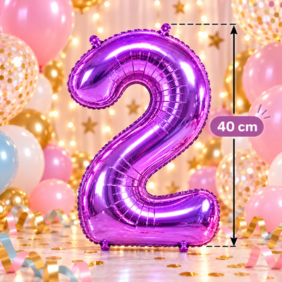 Globo metalizado chico violeta 2