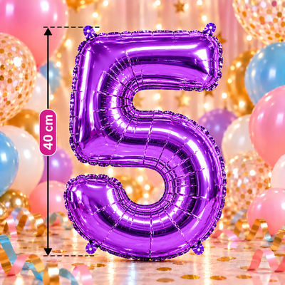 Globo metalizado chico violeta 5
