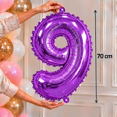 Globo metalizado grande violeta 9 