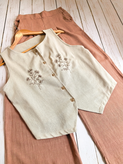Chaleco Lino   Roxana T.M /L