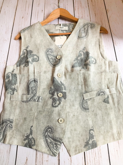 conjunto Cindy  XL  chaleco+palazo