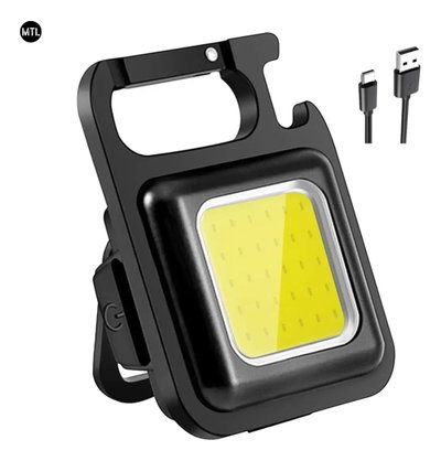Mini Linterna Led Recargable Usb Llavero Luz Blanco Frio