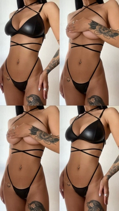 CONJUNTO DE ENCAJE CON LESS HILO PARA ATAR