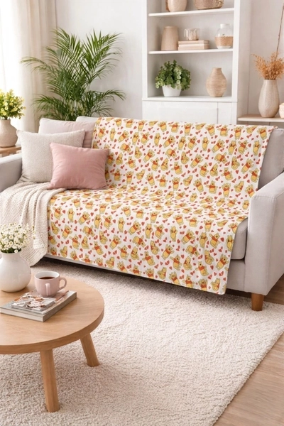 MANTA DE POLAR SOFT WINNIE POO 1,50 X 1,50