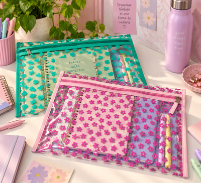 Organizador a4 cristal estampado