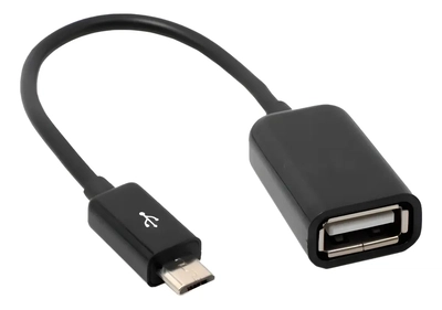 Cable Adaptador Otg Usb Hembra A Micro Usb Tablet Celular Color Negro