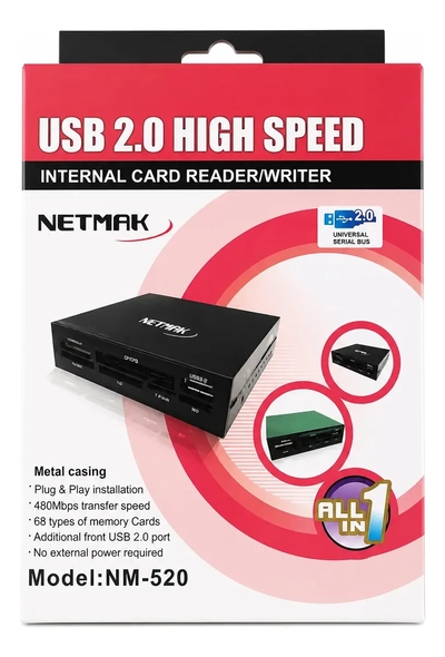 Lector De Memoria Interno Netmak Nm-520