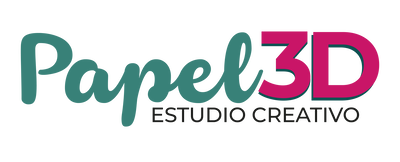 Logo Papel 3D. Estudio Creativo